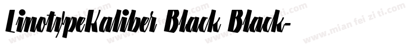 LinotypeKaliber Black Black字体转换
